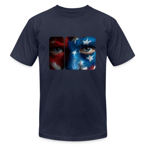 USA: Painted for the Flag - Unisex Jersey T-Shirt by Bella + Canvas