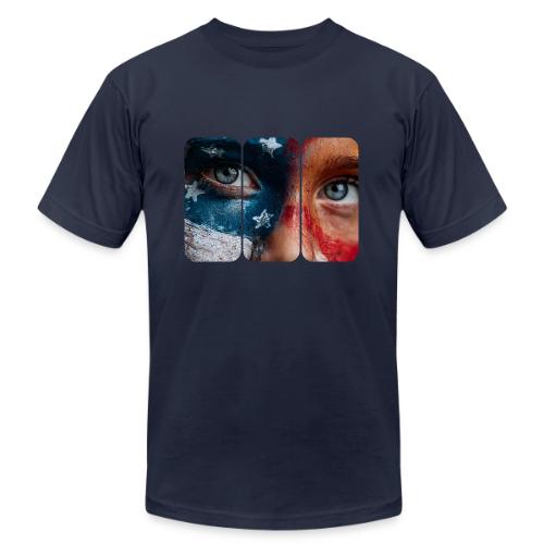 USA: Star-Spangled Glance - Unisex Jersey T-Shirt by Bella + Canvas
