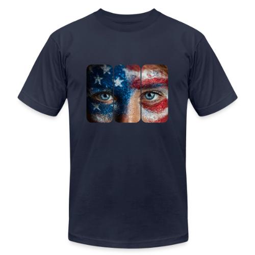 USA: Stars in Her Eyes - Unisex Jersey T-Shirt by Bella + Canvas