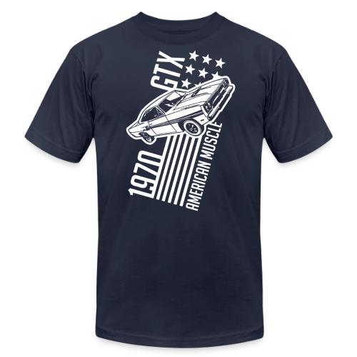 1970 Plymouth GTX stars and stripes - Unisex Jersey T-Shirt by Bella + Canvas