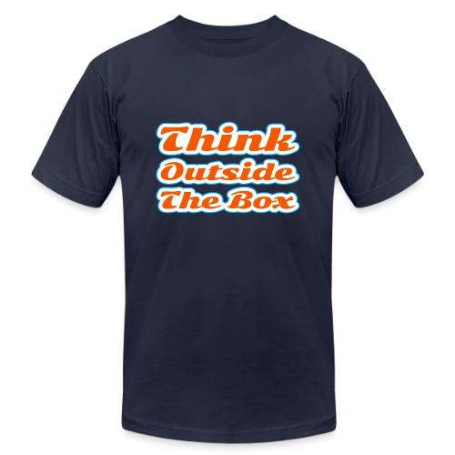 Think Outside the Box — Creative Mindset Script - Unisex Jersey T-Shirt by Bella + Canvas