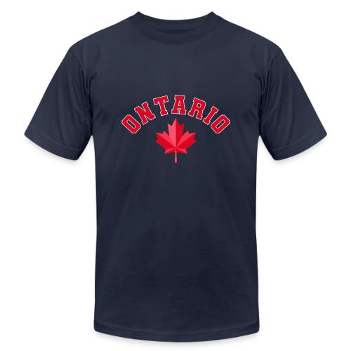 Ontario with maple leaf - Unisex Jersey T-Shirt by Bella + Canvas