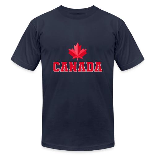 Canada with a maple leaf - Unisex Jersey T-Shirt by Bella + Canvas