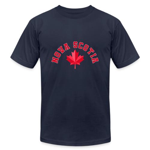 Nova Scotia with maple leaf - Unisex Jersey T-Shirt by Bella + Canvas