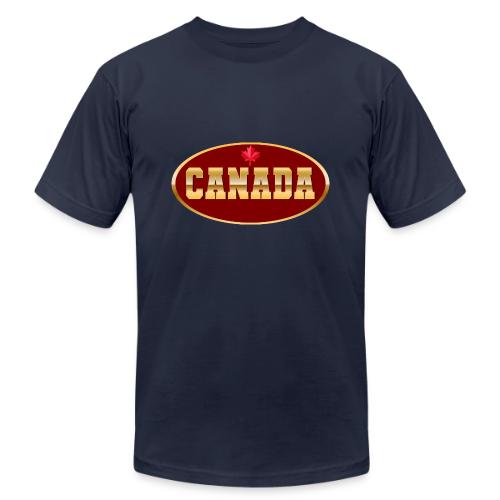 Canada in golden letters - Unisex Jersey T-Shirt by Bella + Canvas