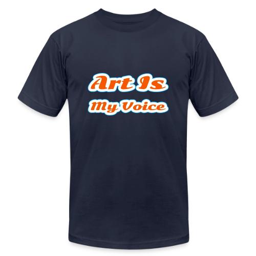 Art Is My Voice — Express Yourself Script - Unisex Jersey T-Shirt by Bella + Canvas