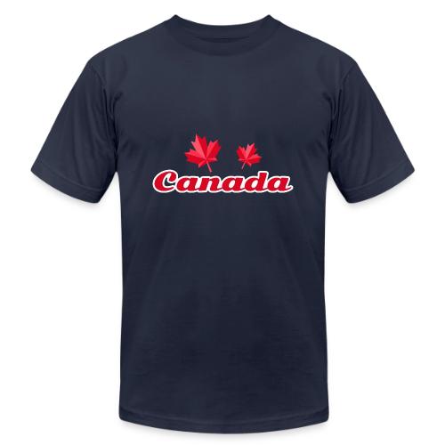 Canada with two maple leaves - Unisex Jersey T-Shirt by Bella + Canvas