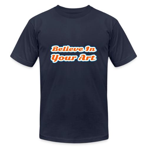 Believe in Your Art — Creative Glow Script - Unisex Jersey T-Shirt by Bella + Canvas