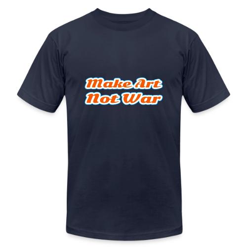 Make Art Not War — Peaceful Creativity Script - Unisex Jersey T-Shirt by Bella + Canvas