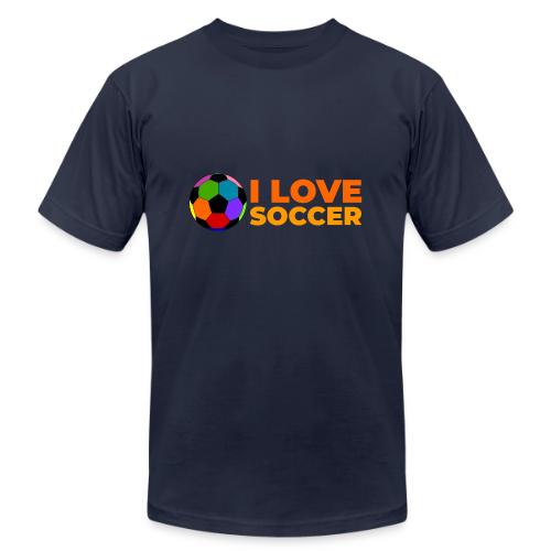 I Love Soccer - Unisex Jersey T-Shirt by Bella + Canvas