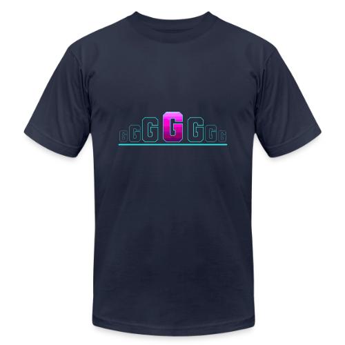 Letter G – Capital Varsity Alphabet Monogram - Unisex Jersey T-Shirt by Bella + Canvas