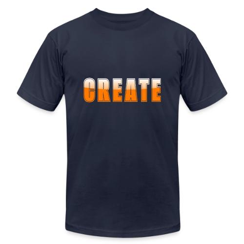 CREATE Vibrant Orange Bold Word Graphic - Unisex Jersey T-Shirt by Bella + Canvas