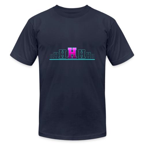 Letter H – Capital Varsity Alphabet Monogram - Unisex Jersey T-Shirt by Bella + Canvas