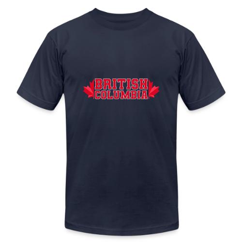 British Columbia with maple leaf - Unisex Jersey T-Shirt by Bella + Canvas
