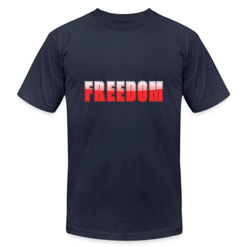 Freedom Typography Design - Unisex Jersey T-Shirt by Bella + Canvas