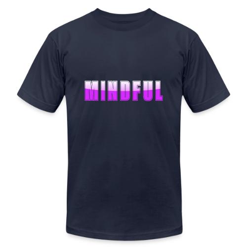 Mindful Typography Minimalist Design - Unisex Jersey T-Shirt by Bella + Canvas