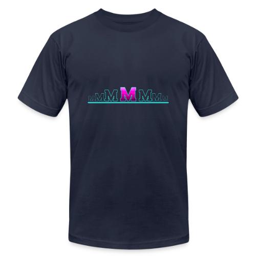 Letter M – Capital Varsity Alphabet Monogram - Unisex Jersey T-Shirt by Bella + Canvas