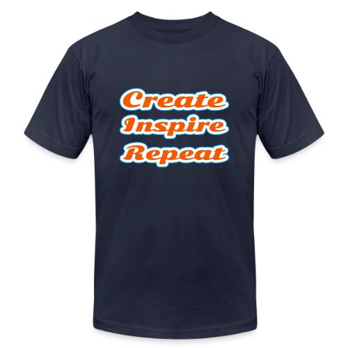 Create, Inspire, Repeat — Artist Life Script - Unisex Jersey T-Shirt by Bella + Canvas