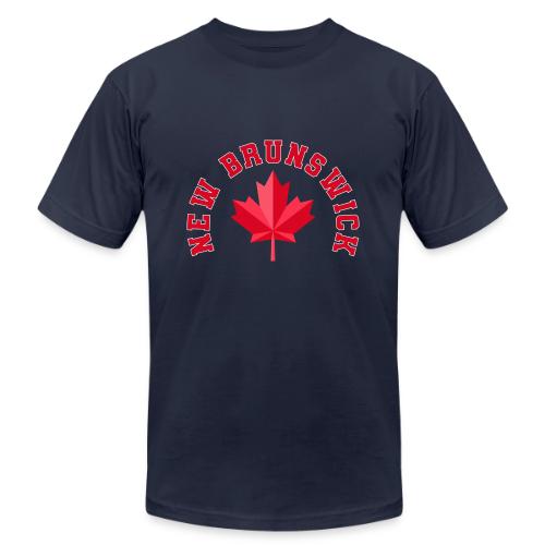 New Brunswick with maple leaf - Unisex Jersey T-Shirt by Bella + Canvas