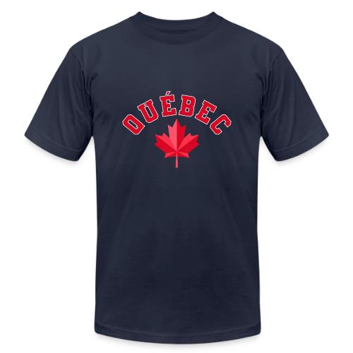 Quebec with maple leaf - Unisex Jersey T-Shirt by Bella + Canvas