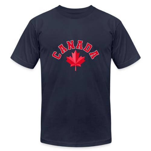 Canada with maple leaf - Unisex Jersey T-Shirt by Bella + Canvas