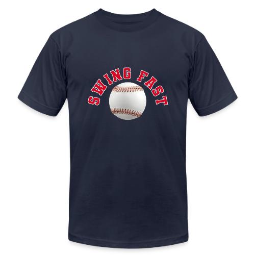 Baseball: Swing Fast Energy - Unisex Jersey T-Shirt by Bella + Canvas