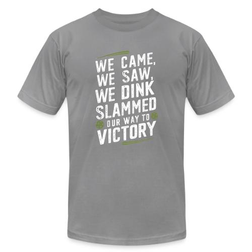 Dink Your Way to Victory! Funny Pickleball Design - Unisex Jersey T-Shirt by Bella + Canvas