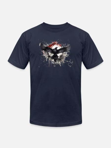 Raven - Unisex Jersey T-Shirt by Bella + Canvas - navy