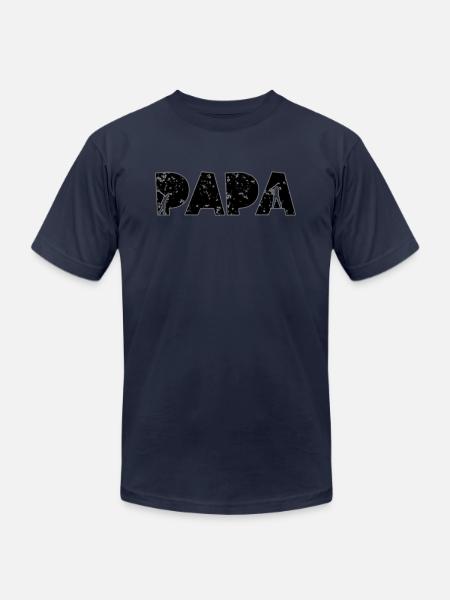 Golf Papa - Unisex Jersey T-Shirt by Bella + Canvas - navy