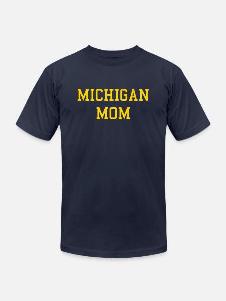Michigan Mom - Unisex Jersey T-Shirt by Bella + Canvas - navy