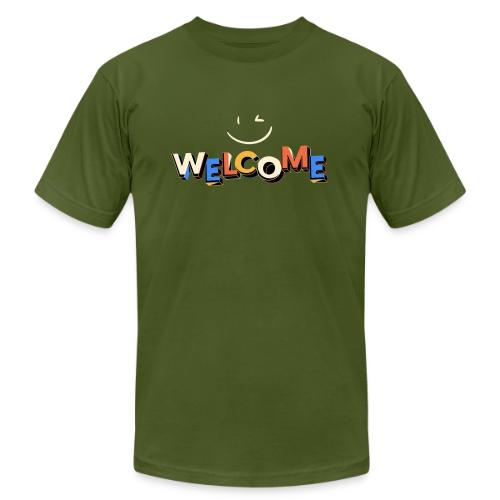 Smile and welcome design - Unisex Jersey T-Shirt by Bella + Canvas