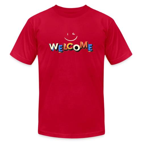 Smile and welcome design - Unisex Jersey T-Shirt by Bella + Canvas