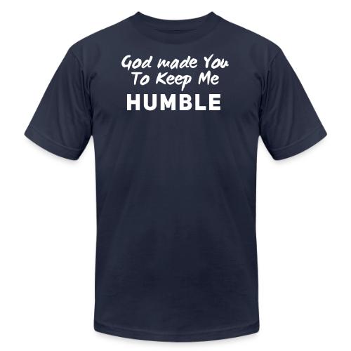 Christian humility (white) - Unisex Jersey T-Shirt by Bella + Canvas