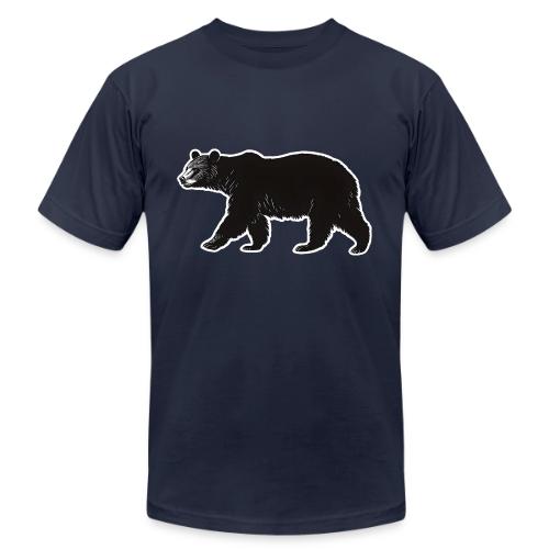 Midnight Black Bear - Unisex Jersey T-Shirt by Bella + Canvas