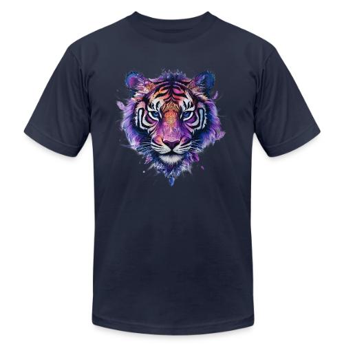 Mystic Violet Tiger - Unisex Jersey T-Shirt by Bella + Canvas