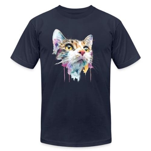 Chromatic Cat Splash - Unisex Jersey T-Shirt by Bella + Canvas