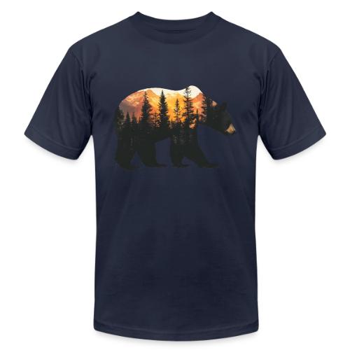 Bear: Sunset Guardian - Unisex Jersey T-Shirt by Bella + Canvas