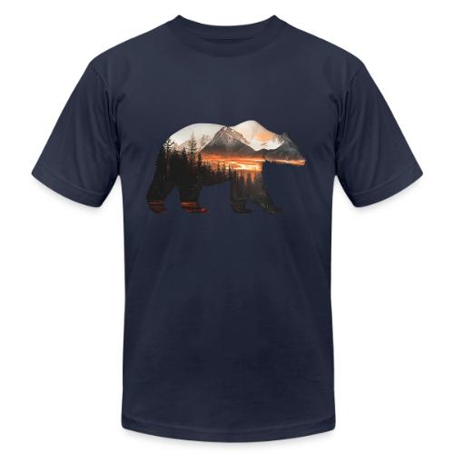 Canada Bear: fiery tones - Unisex Jersey T-Shirt by Bella + Canvas