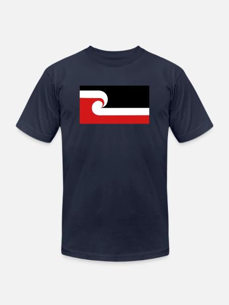 Maori Flag - Unisex Jersey T-Shirt by Bella + Canvas - navy