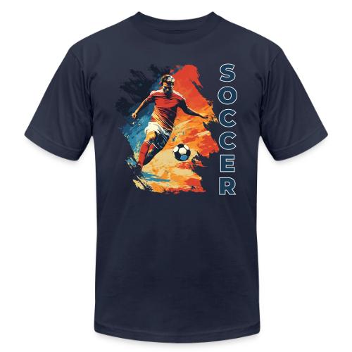 Soccer Action Pulse - Unisex Jersey T-Shirt by Bella + Canvas