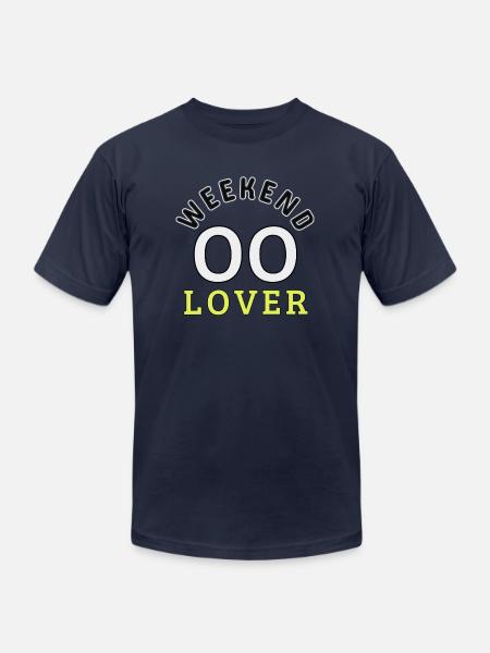 Weekend Lover - Unisex Jersey T-Shirt by Bella + Canvas - navy