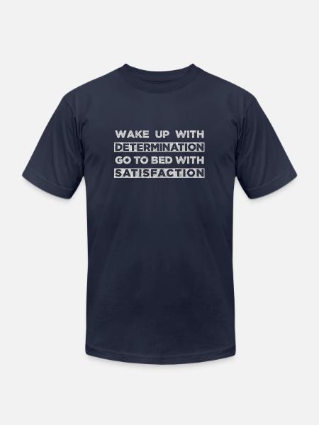 Motivational quote - Unisex Jersey T-Shirt by Bella + Canvas - navy