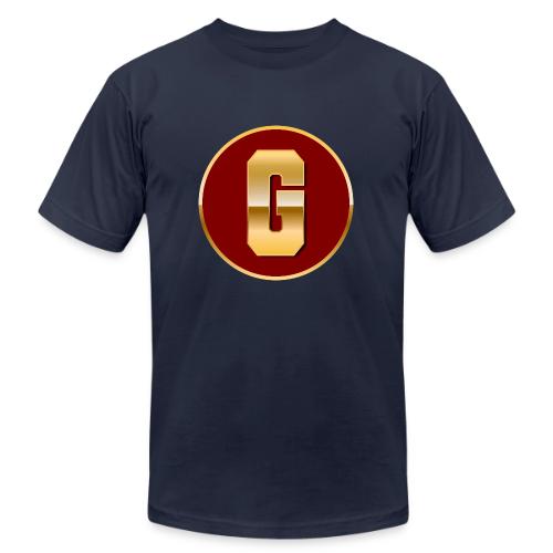 Letter G – Capital Varsity Alphabet Monogram - Unisex Jersey T-Shirt by Bella + Canvas