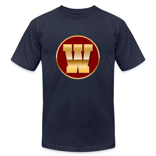 Letter W – Capital Varsity Alphabet Monogram - Unisex Jersey T-Shirt by Bella + Canvas