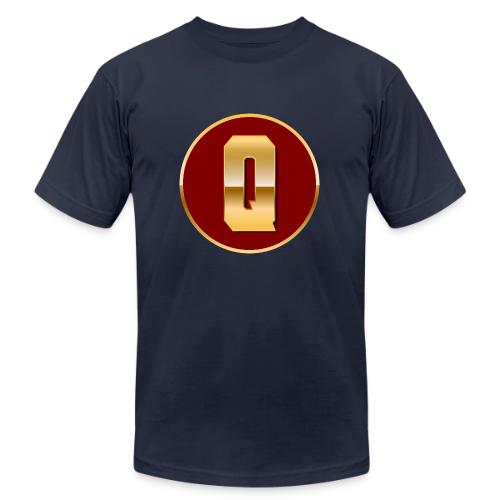 Letter Q – Capital Varsity Alphabet Monogram - Unisex Jersey T-Shirt by Bella + Canvas
