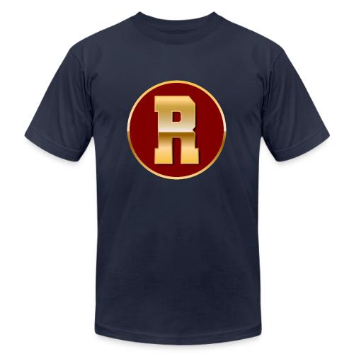 Letter R – Capital Varsity Alphabet Monogram - Unisex Jersey T-Shirt by Bella + Canvas