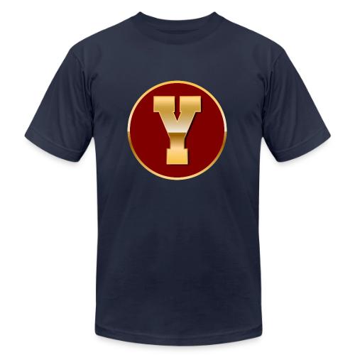 Letter Y – Capital Varsity Alphabet Monogram - Unisex Jersey T-Shirt by Bella + Canvas