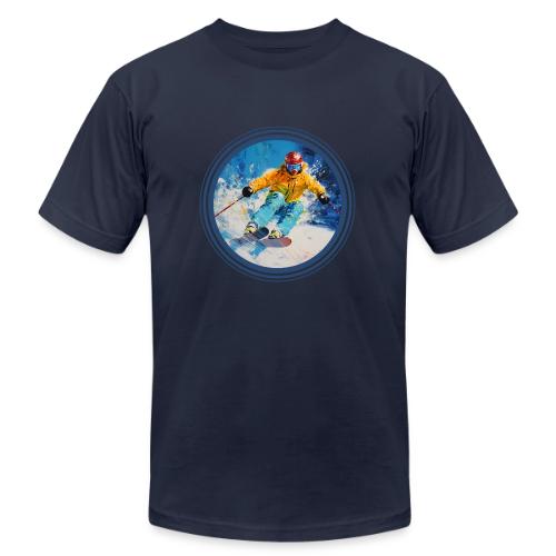 Born for Skiing - Unisex Jersey T-Shirt by Bella + Canvas