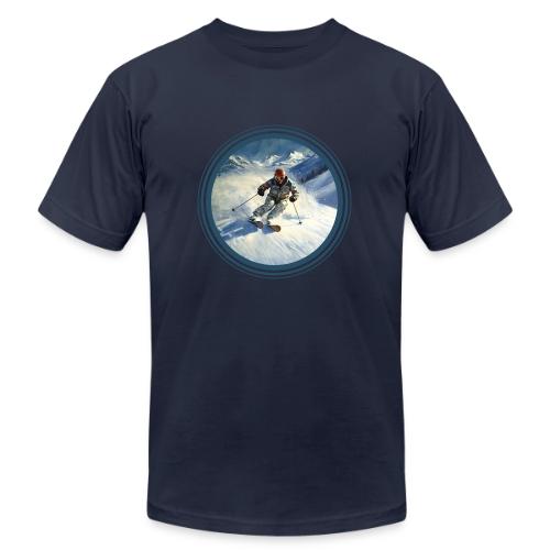 Skiing Power Moves - Unisex Jersey T-Shirt by Bella + Canvas