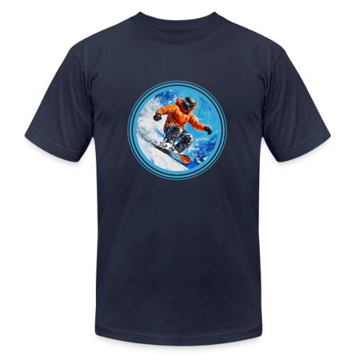 Snowboarding Motion - Unisex Jersey T-Shirt by Bella + Canvas